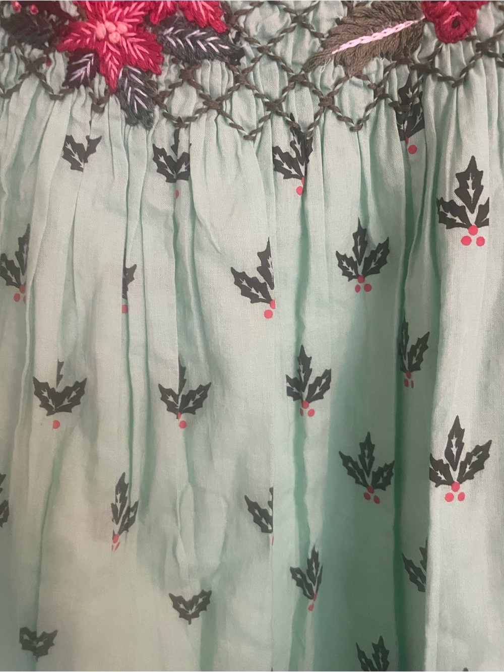 Printfresh Mint Green Embroidered Maxi Dress XL Christmas holiday - Picture 3 of 12